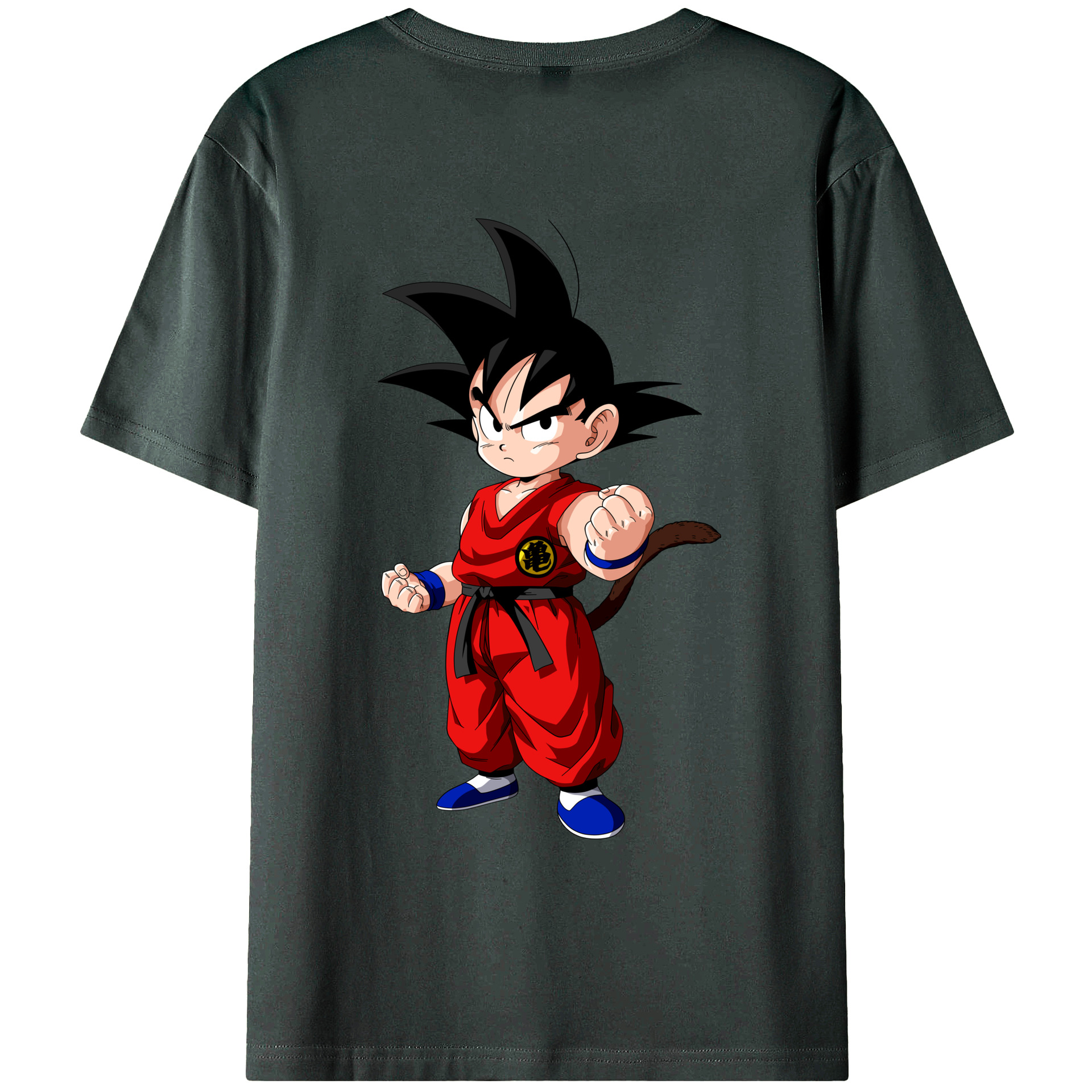 （画像用） ドラゴンボール 孫悟空（そん ごくう）Son Goku カカロット DRAGON BALL Kakarotto 綿100％ メンズ半袖Tシャツ（バックプリント） 通気性